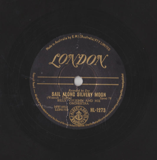 Billy Vaughn And His Orchestra : Sail Along Silvery Moon / Raunchy (Shellac, 10")