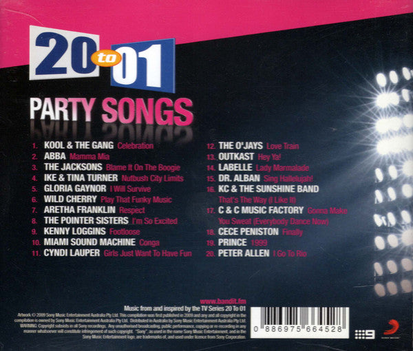 Various : 20 to 1 Party Songs (CD, Album, Comp)