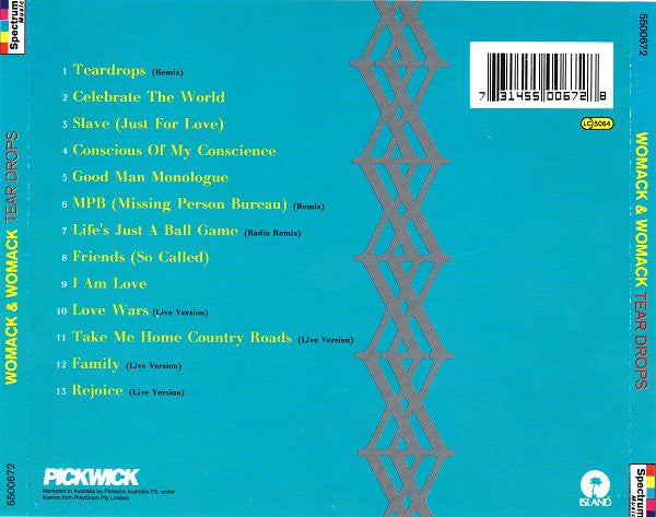 Womack & Womack : Tear Drops (CD, Comp)