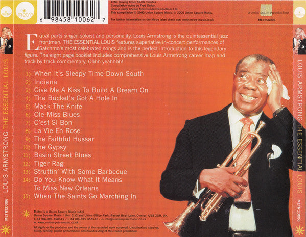 Louis Armstrong : The Essential Louis (CD, Album, Comp, RP)