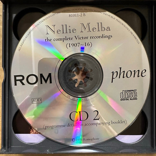 Nellie Melba : The Complete Victor Recordings (1907-16) (3xCD, Comp, Box)