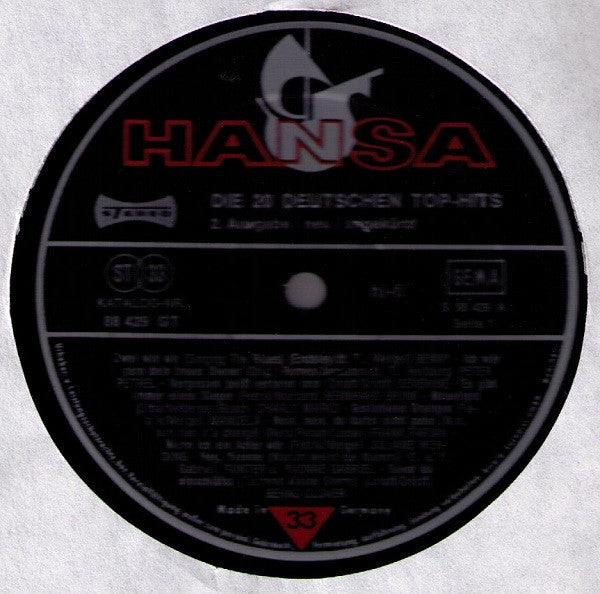 Various : Die 20 Deutschen Top-Hits - 2. Ausgabe / Neu / Ungekürzt (LP, Comp)