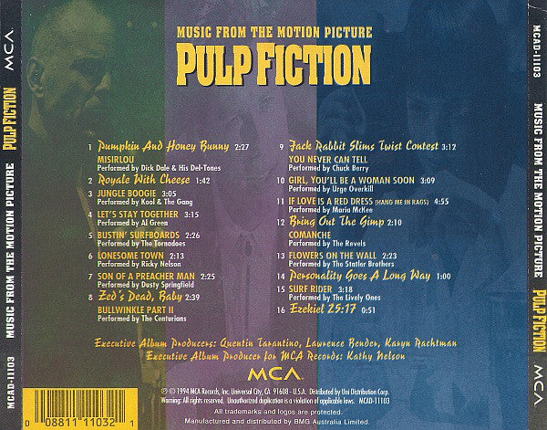 Various : Pulp Fiction (Music From The Motion Picture) (CD, Comp, RE, SME)