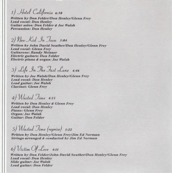 Eagles : Hotel California (CD, Album, Club, RE, RP)