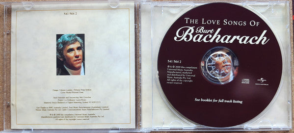 Various : The Love Songs Of Burt Bacharach (CD, Comp)