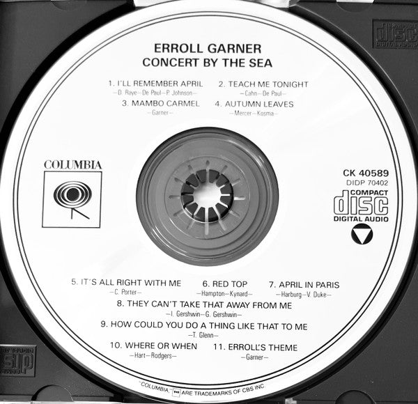 Erroll Garner : Concert By The Sea (CD, Album, Mono, RE, RM)