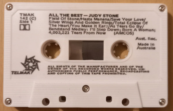 Judy Stone : All The Best (Cass, Comp)
