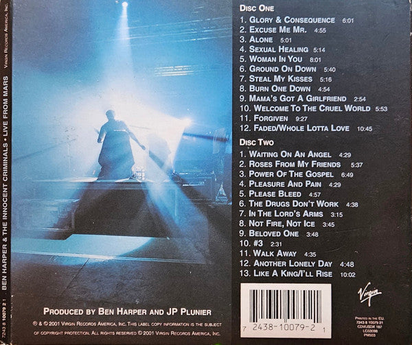 Ben Harper & The Innocent Criminals : Live From Mars (2xCD, Album, Dig)