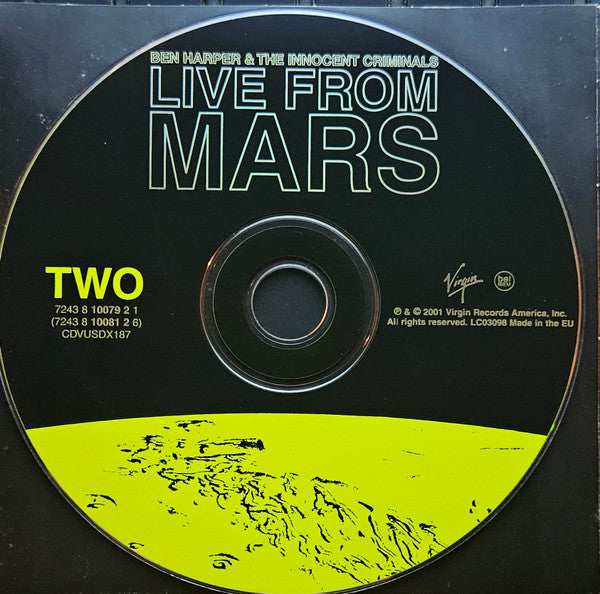 Ben Harper & The Innocent Criminals : Live From Mars (2xCD, Album, Dig)
