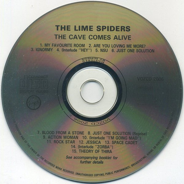 The Lime Spiders : The Cave Comes Alive! (CD, Album)