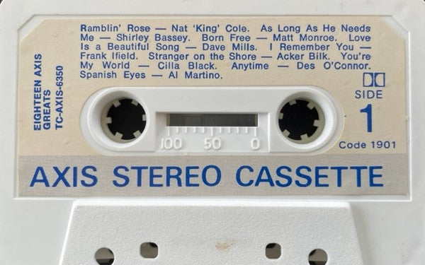 Various : 18 Axis Greats (Cass, Comp, Dol)