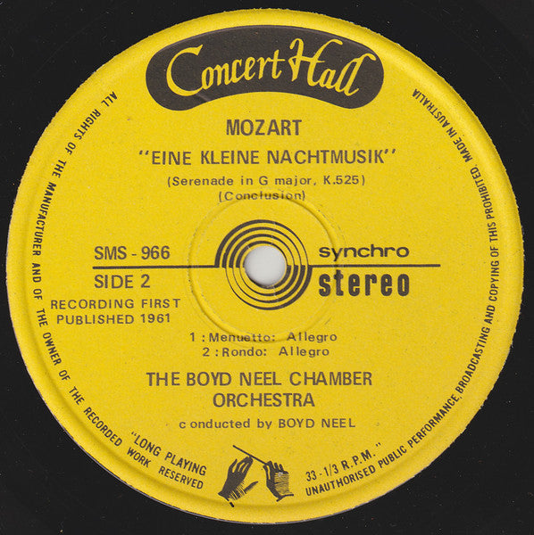 Wolfgang Amadeus Mozart - David Josefowitz - Wiener Festspielorchester : Eine Kleine Nachtmusik (7")