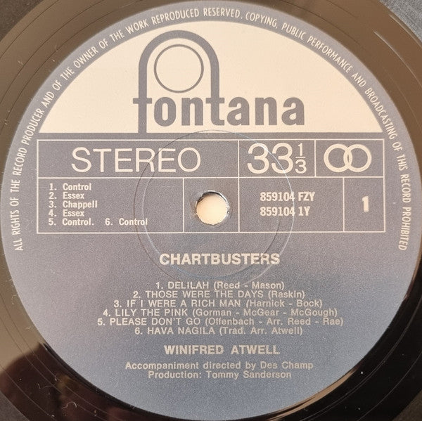 Winifred Atwell : Chartbusters (LP, Album)