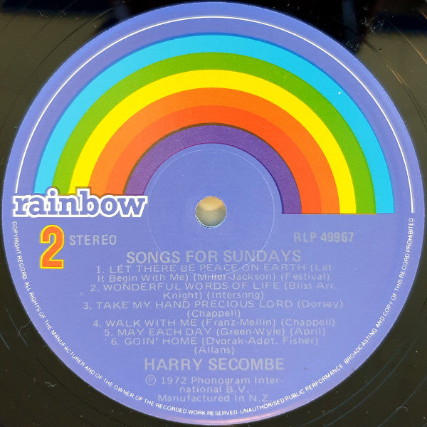 Harry Secombe : Songs For Sundays (LP)