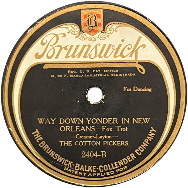 The Cotton Pickers : You Tell Her, I Stutter / Way Down Yonder In New Orleans (Shellac, 10", RP)