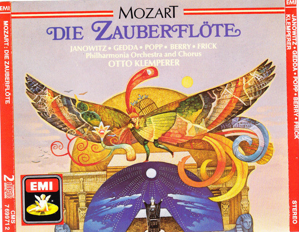 Mozart* - Janowitz* ‧ Gedda* ‧ Popp* ‧ Berry* ‧ Frick* ‧ Philharmonia Orchestra And Chorus*, Otto Klemperer : Die Zauberflöte  (2xCD, RE, RM)