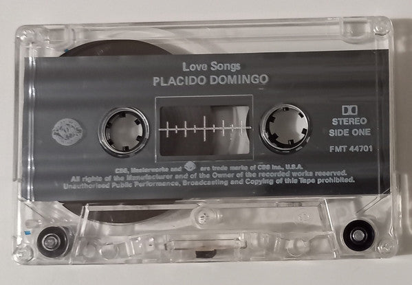 Placido Domingo : Greatest Love Songs (Cass, Comp, Cle)