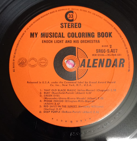 Enoch Light And His Orchestra : My Musical Coloring Book (LP, Album, Fli)