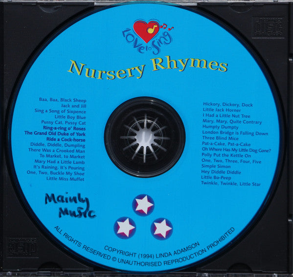 Various : Love To Sing Nursery Rhymes (CD, Album)