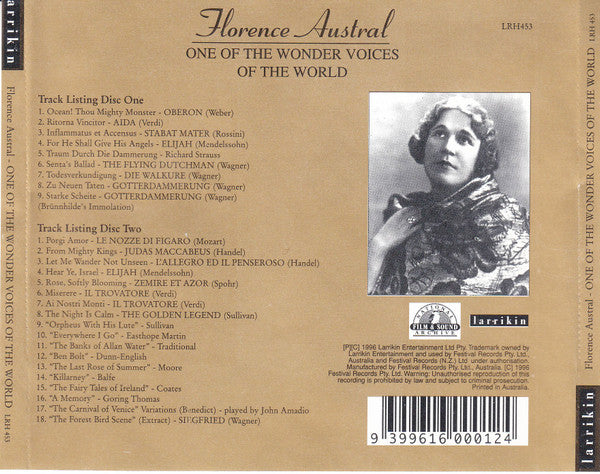 Florence Austral : Florence Austral - One Of The Wonder Voices Of The World (2xCD, Comp, RM)