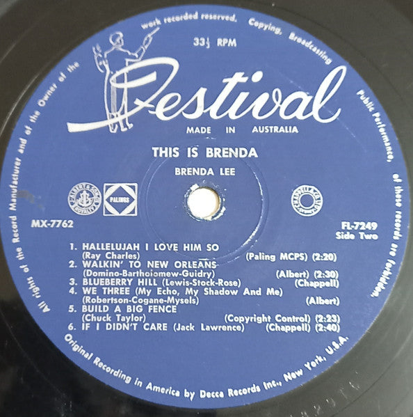 Brenda Lee : This Is Brenda (LP, Album, Mono)