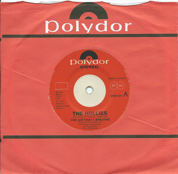 The Hollies : The Air That I Breathe (7", Sol)