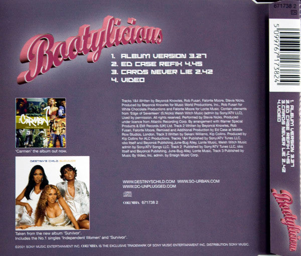 Destiny's Child : Bootylicious (CD, Single, Enh)