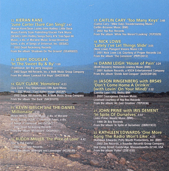 Various : Heartaches And Highways - Shock Country Compilation Volume 3 (CD, Comp, Smplr)
