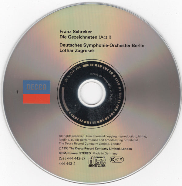 Schreker* – Kruse*, Connell*, Pederson*, Muff*, Polgar*, DSO Berlin*, Lothar Zagrosek : Die Gezeichneten (3xCD + Box, Album)