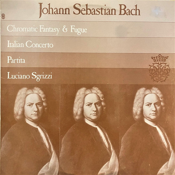 Johann Sebastian Bach / Luciano Sgrizzi : Chromatic Fantasy & Fugue / Italian Concerto / Partita (LP, Album, Club)