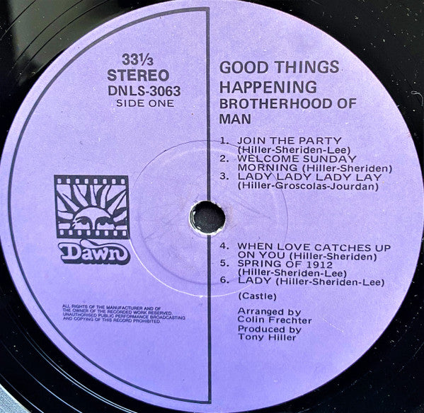 Brotherhood Of Man : Good Things Happening (LP, Album)