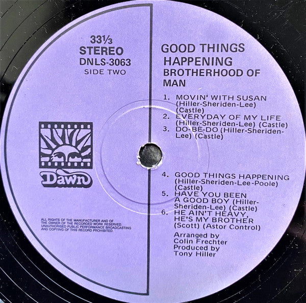 Brotherhood Of Man : Good Things Happening (LP, Album)