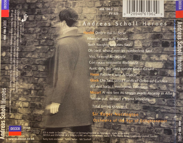 Andreas Scholl : Heroes (CD, Album)