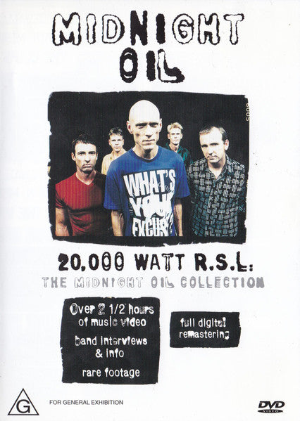 Midnight Oil : 20,000 Watt R.S.L. The Midnight Oil Collection (DVD-V, Comp, PAL)