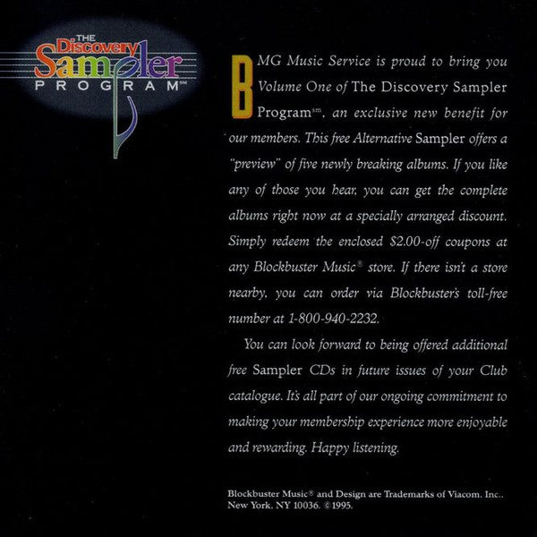 Various : Discovery Sampler: Alternative, Volume One (CD, Comp, Promo, Smplr)