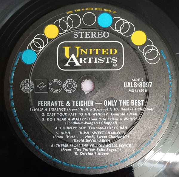 Ferrante & Teicher : Only The Best (LP, Album, Fli)