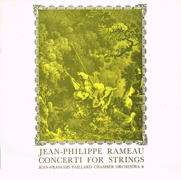 Jean-Philippe Rameau, Orchestre De Chambre Jean-François Paillard : Concerti For Strings (LP, Album, Mono, Club, Gat)