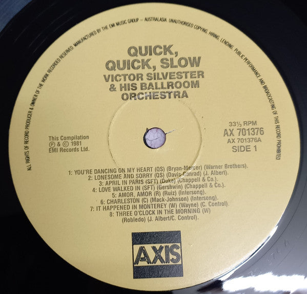 Victor Silvester And His Ballroom Orchestra : Quick, Quick, Slow (LP)