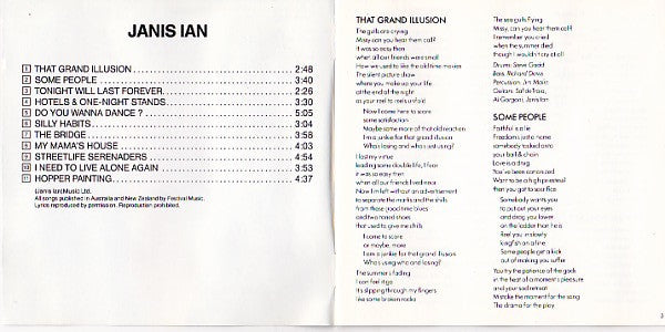 Janis Ian : Janis Ian (CD, Album, RE)