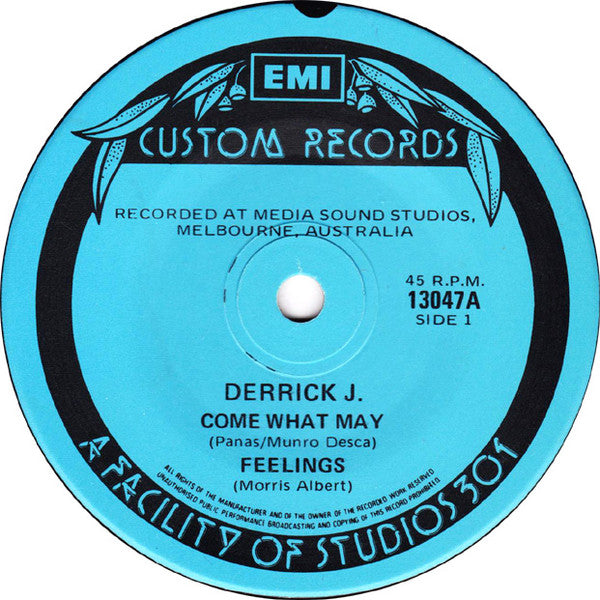 Derrick Junkeer : Derrick J. Sings Popular Requests (7")
