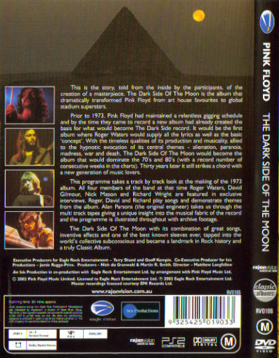 Pink Floyd : The Dark Side Of The Moon (DVD-V, PAL)