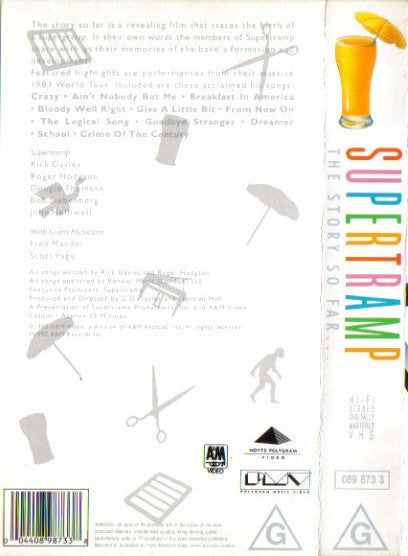 Supertramp : The Story So Far... (VHS, PAL)