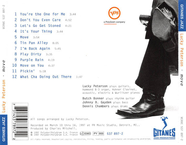 Lucky Peterson : Move (CD, Album)