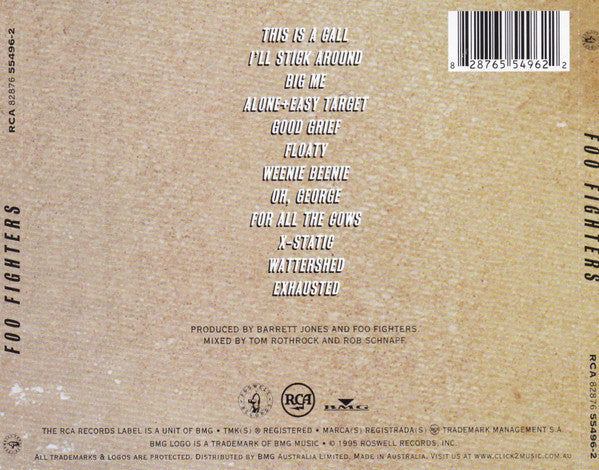 Foo Fighters : Foo Fighters (CD, Album, RE)