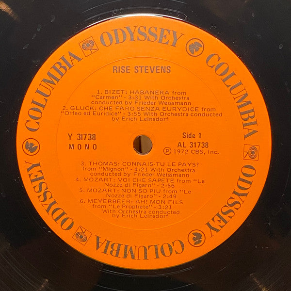 Risë Stevens : Rise Stevens (LP, Comp, Mono)