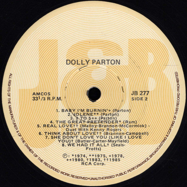 Dolly Parton : Dolly Parton's 16 Biggest Hits (LP, Comp)