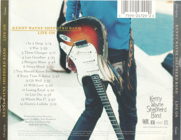 Kenny Wayne Shepherd Band : Live On (HDCD, Album)