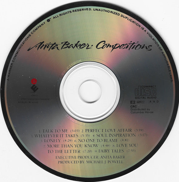 Anita Baker : Compositions (CD, Album, Club)