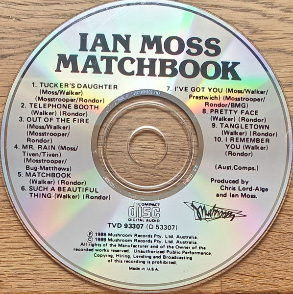 Ian Moss : Matchbook (CD, Album)