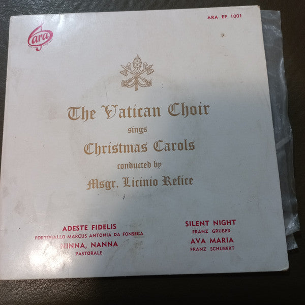 The Vatican Choir Conducted By Msgr. Licinio Refice* : The Vatican Choir Sings Christmas Carols (7", EP, Mono)